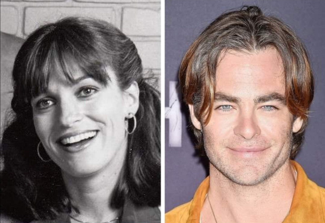 Mami  Gwynne Gilford dhe i biri Chris Pine