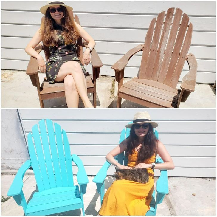 5. “Para dhe pas  rinovimit të karrigeve! Karriget ishin falas, boja ishte vetëm 25 dollarë!