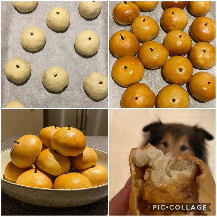 12. "Kek të mbushura me mollë? Ata duken më shumë si mandarina ”.