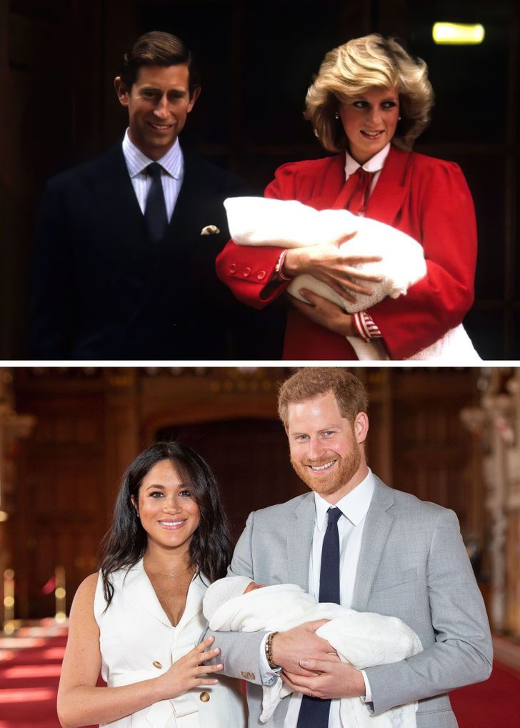 4. Ato të dyja thyen traditën mbretërore kur vendosën të lindnin në një spital.