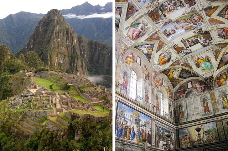 5. Machu Picchu dhe Chapel Sistine u ndërtuan rreth së njëjtës kohë.