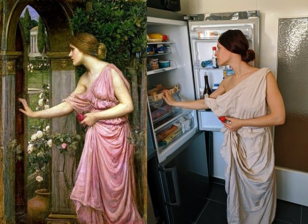 Muzetë kërkojnë nga njerëzit që të krijojnë pjesë veprash të famshme arti  me objektet në shtëpi (38 foto)