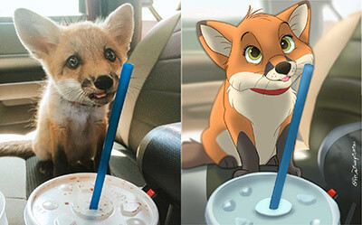 Kafshët shtëpiake të transformuara në karaktere të adhurueshme të Disney